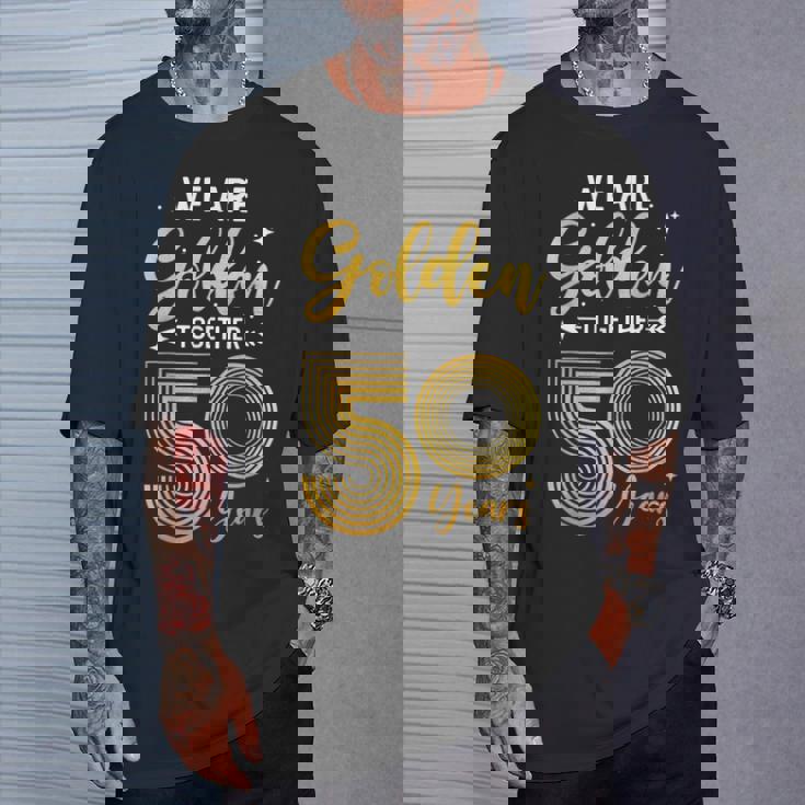 We Golden Together 50年 結婚50周年記念 結婚記念日 Tシャツ 彼への贈り物