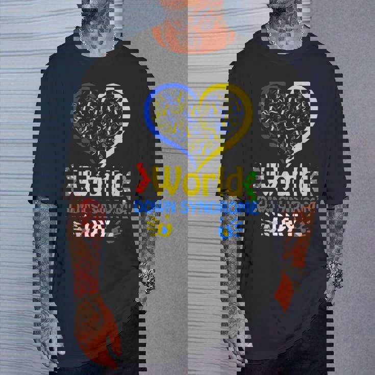 World Downyndrome Day Upport And Awareness 321 Tシャツ 彼への贈り物
