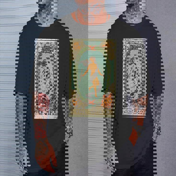 The World タロットカードtシャツ、The World タロットカードtシャツ、 Tシャツ 彼への贈り物