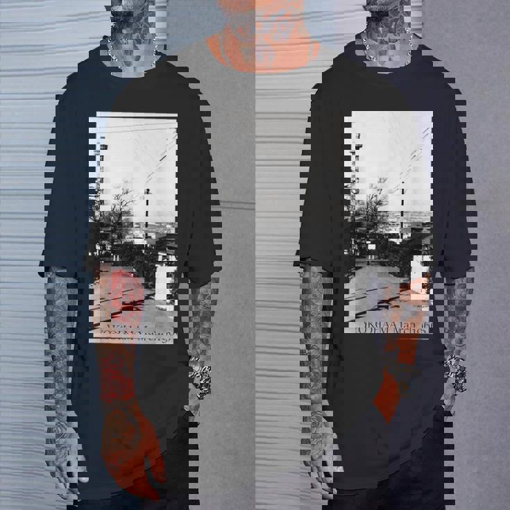 Yokohama Yamashita Pier 1966年3月 モノクローム写真 Tシャツ 彼への贈り物