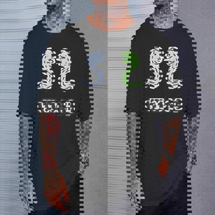 You & 巳《蛇》へび 巳年【どうぶつフレンズ】干支 十二支 2025 ゆるくて かわいい 動物 面白い Tシャツ 彼への贈り物