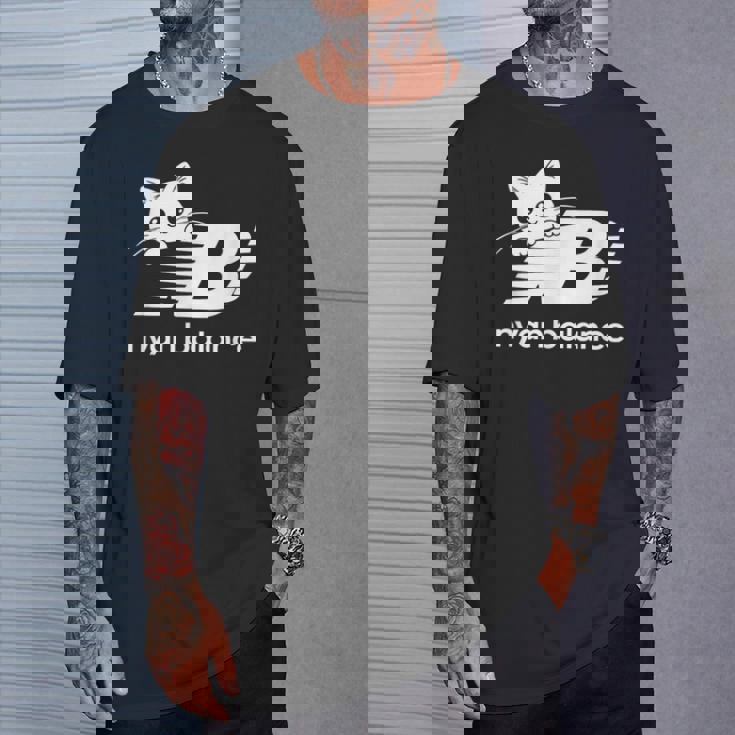 「Nyan Balance」ニャンバランス グラフィック かわいい ねこ Tシャツ 彼への贈り物