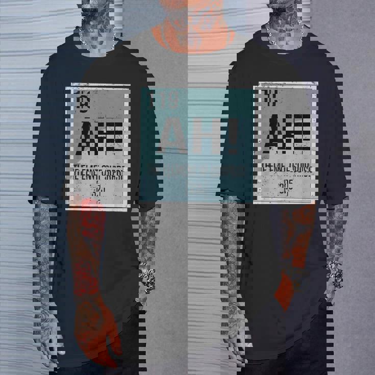 あぁ サプライズ化学の要素 サイエンスユーモア Tシャツ 彼への贈り物