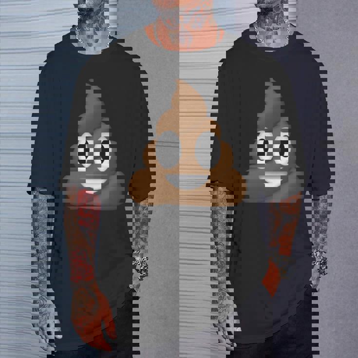 うんちパイル 笑顔 ハッピー うんちパイル うんちの渦 かわいい おもしろい 長袖tシャツ Tシャツ 彼への贈り物