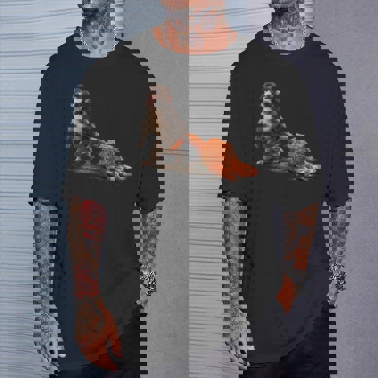 かわいい赤ちゃん猿の名前付きパンチシャツパンチモンキーサポーター 長袖tシャツ Tシャツ 彼への贈り物