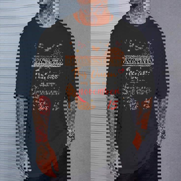この女王は11月15日の誕生日ブラウンシュガーで生まれました。 長袖tシャツ Tシャツ 彼への贈り物