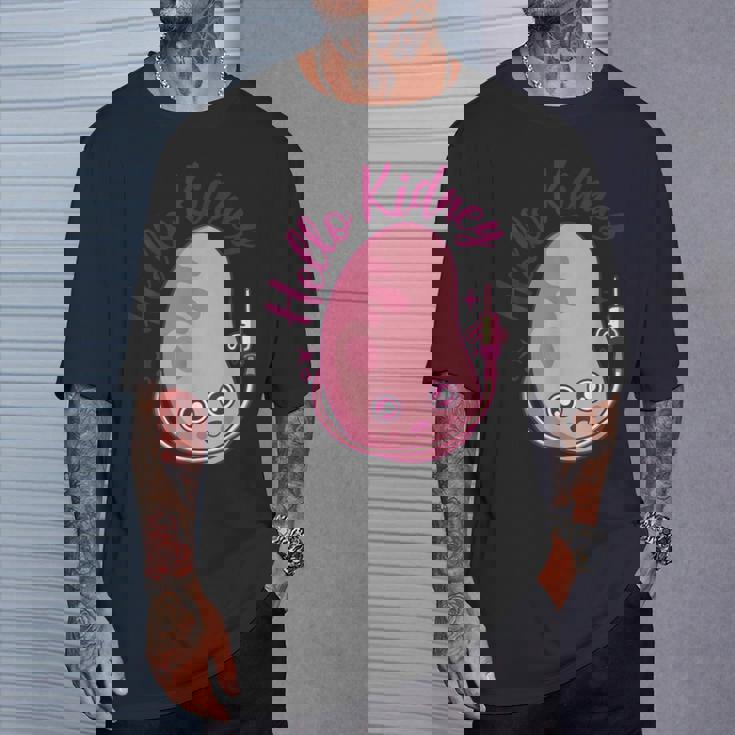 こんにちは腎臓移植ドナー透析腎臓 Tシャツ 彼への贈り物