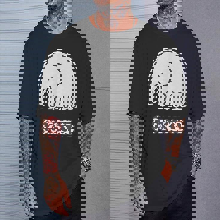 ぞうさん【Paoon パオーン】象（丸耳）シンプル【どうぶつフレンズ】ゆる かわいい 動物 キャラクター Tシャツ 彼への贈り物