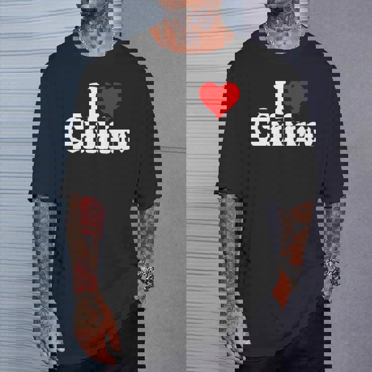 にハートのちひろの名前が大好き 長袖tシャツ Tシャツ 彼への贈り物