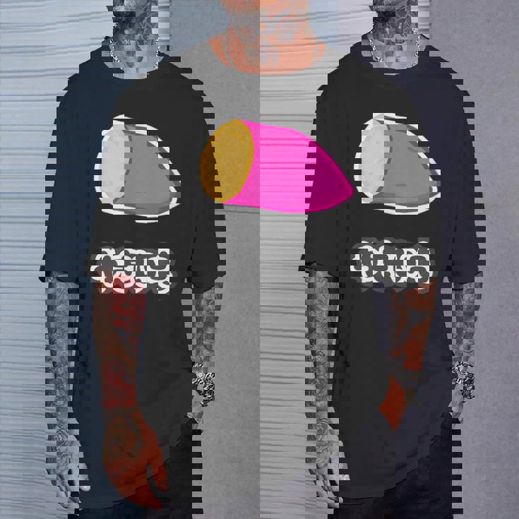 やきいも 焼き芋【おやつ ポップ】ご飯タイム【変なデザイン屋さん】面白い デザイン Tシャツ 彼への贈り物