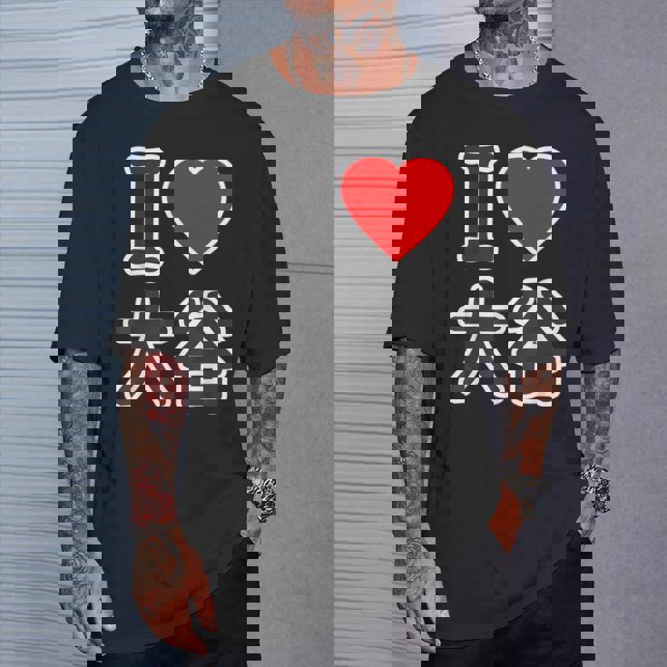 アイラブ・大谷（I Love ハート）ビッグ Big ファン グッズ 面白 Tシャツ 彼への贈り物