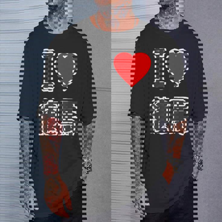 アイラブ・練馬（I Love ハート）練馬区 ビッグ 大きな文字【23区】ジモtティ 地元愛 面白い Tシャツ 彼への贈り物