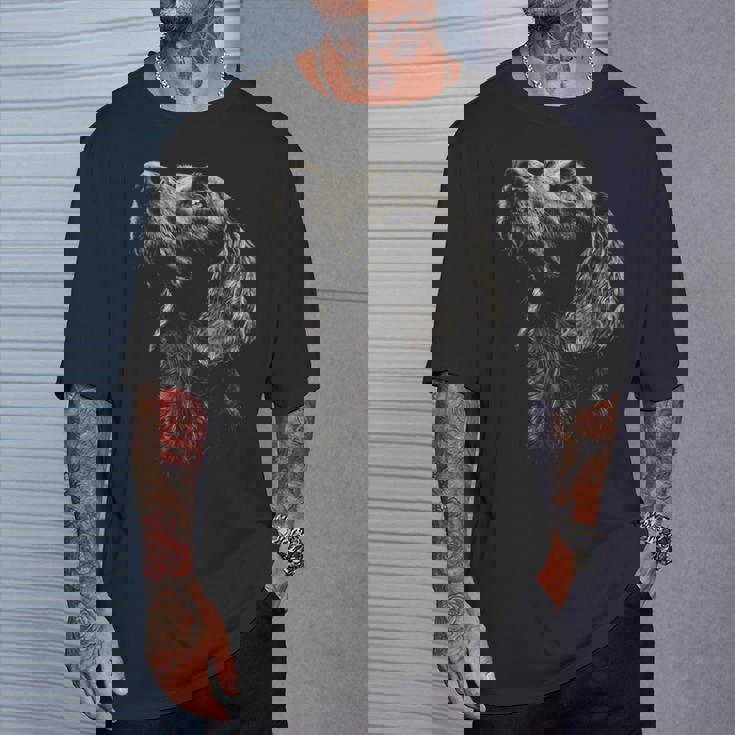 アイリッシュセッター犬モチーフペットアートワーク アイリッシュセッター Tシャツ 彼への贈り物