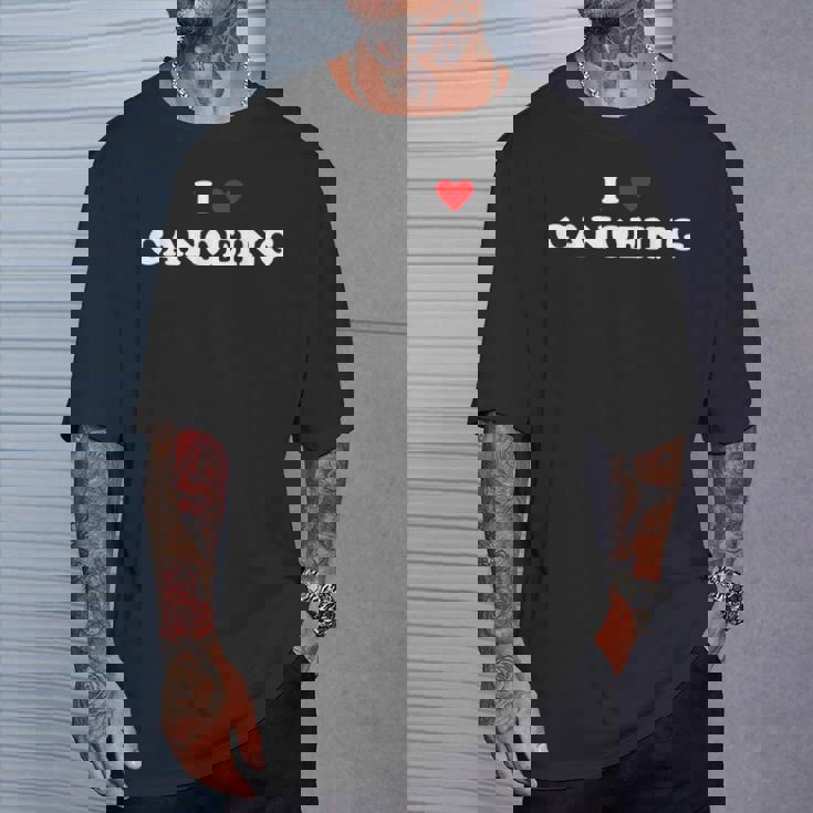 アイ・ハート・カヌー-アイ・ラブ・カヌー Tシャツ 彼への贈り物