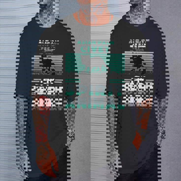 アジアンパームシベットは私のスピリットアニマルラバーです Tシャツ 彼への贈り物