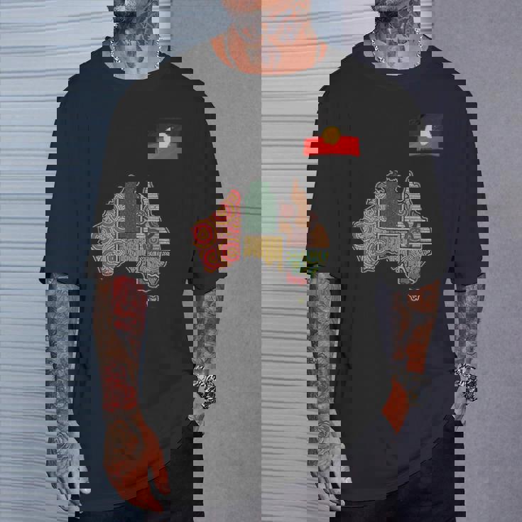 アボリジニ・アート・オーストラリア Tシャツ 彼への贈り物