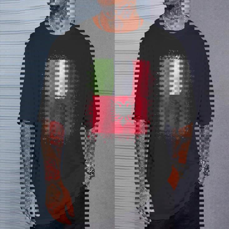 アルバニアのイタリアの愛-アルバニアとイタリア 長袖tシャツ Tシャツ 彼への贈り物