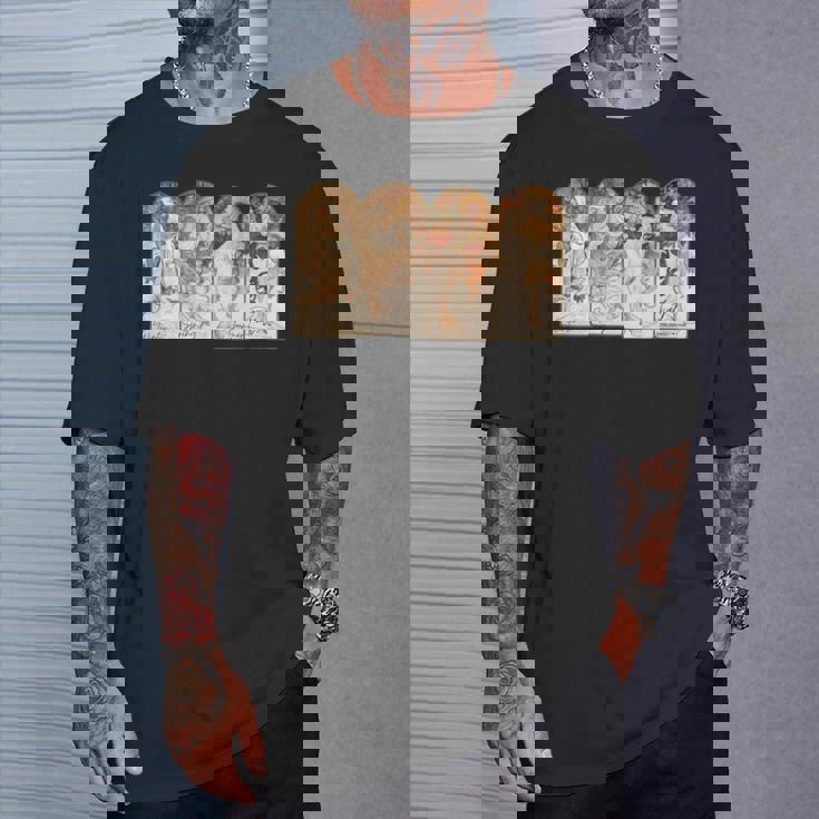 アルフォンス・マリア・ミュシャの季節 長袖tシャツ Tシャツ 彼への贈り物