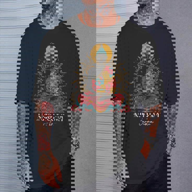 アンコールワット カンボジア ブッダ ヴィンテージ 仏教 お土産 Tシャツ 彼への贈り物