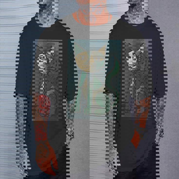 アート ピカソ 猫 Tシャツ 彼への贈り物