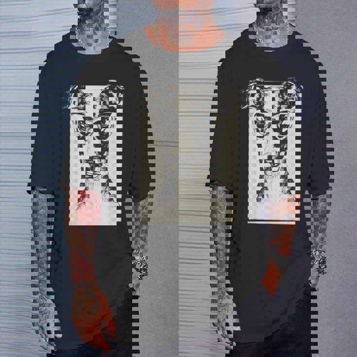 ウィペット イラスト 犬 面白い アート スケッチ Tシャツ 彼への贈り物