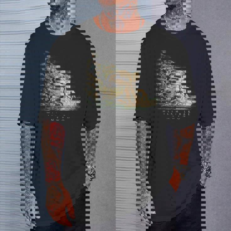 ウィリアム・ブレイク アイザック・ニュートンの肖像 物理学者 科学 芸術 William Blake Newton Tシャツ 彼への贈り物