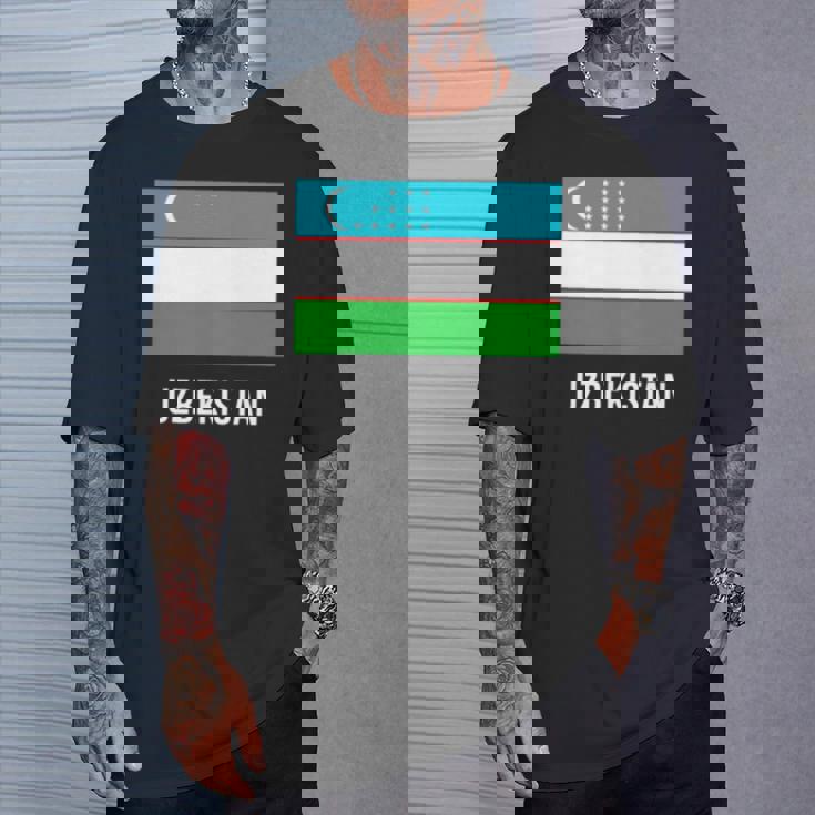 ウズベキスタン ウズベキスタン国旗 長袖tシャツ Tシャツ 彼への贈り物