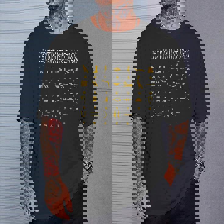 エジプトヒエログリフ I エジプト人 神 Ra Abc アルファベット Tシャツ 彼への贈り物