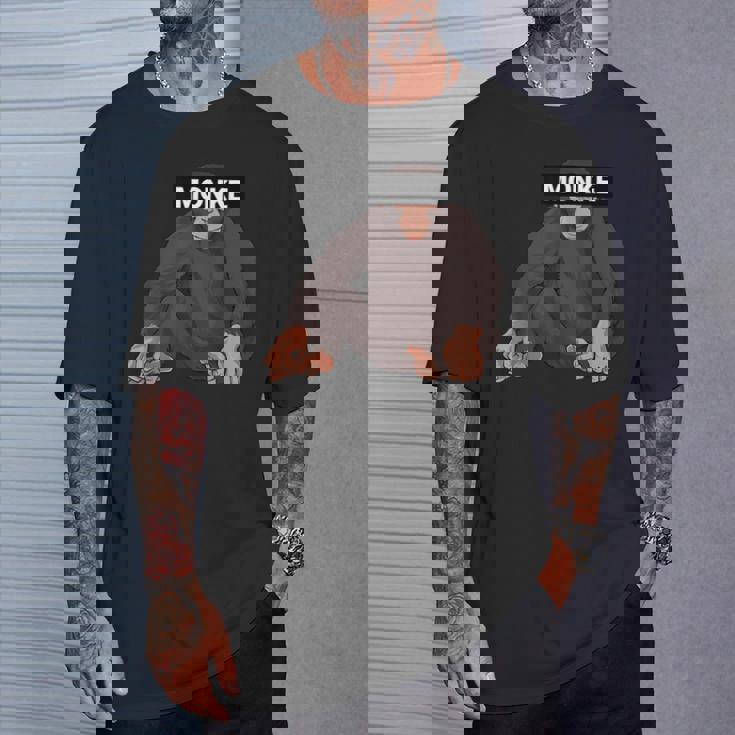 エステティック・モンク・ミーム・ファニー・モンキー・ラバー Tシャツ 彼への贈り物