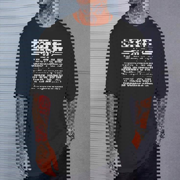 エゼキエル書第25章17節 長袖tシャツ Tシャツ 彼への贈り物