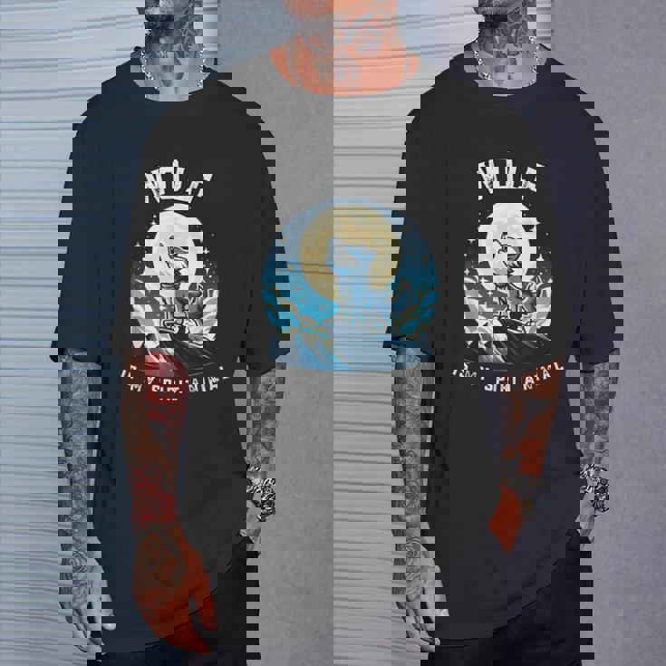 オオカミは私の精神 野生動物ファンのためのアニマル服 Tシャツ 彼への贈り物