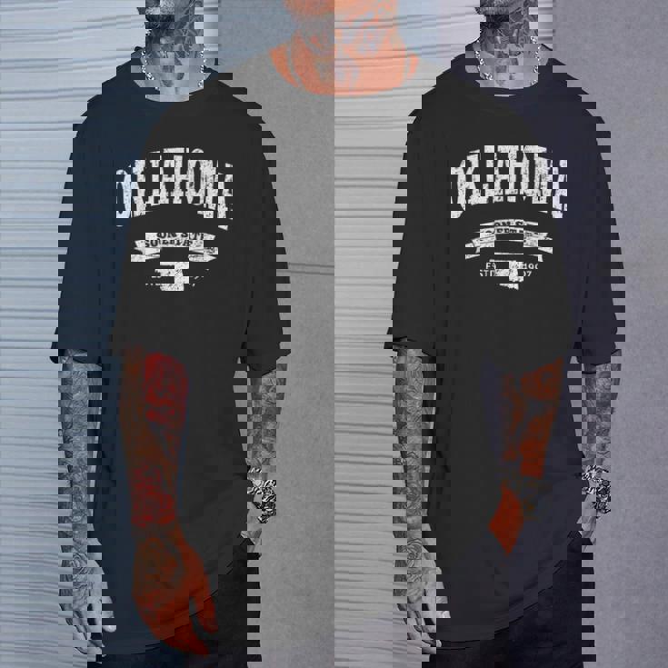 オクラホマシャツヴィンテージ アンティーク調 Okoonertate Tシャツ 彼への贈り物