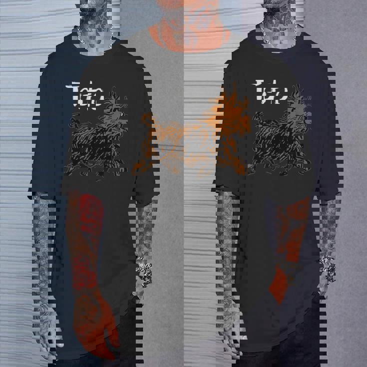 オズの魔法使いドッグシャツ アート-ドロシーの犬 Tototrutting Tシャツ 彼への贈り物