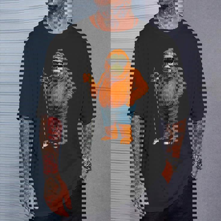 オランウータンゴルファー Tシャツ 彼への贈り物