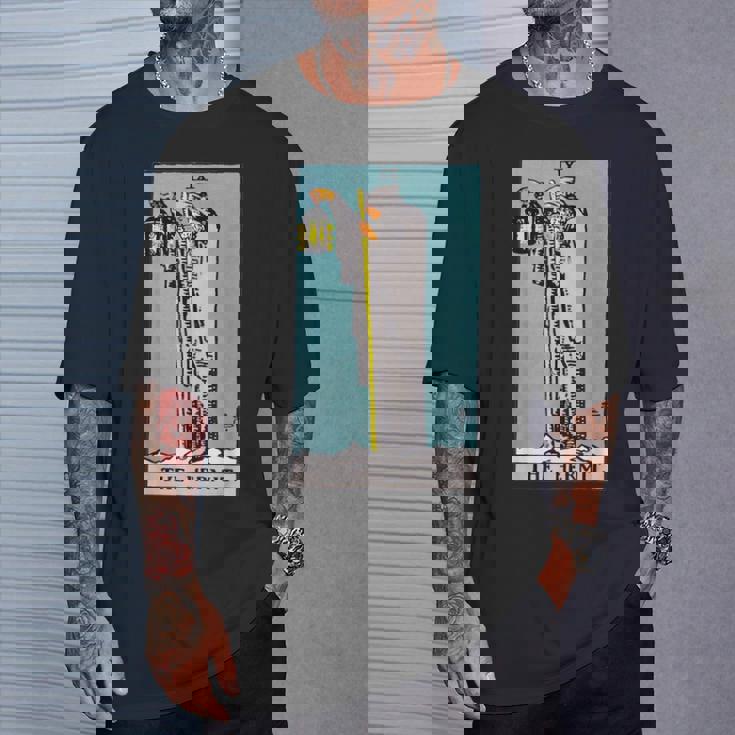 オリジナルのrider Waite Deckからの隠者ビンテージタロットカード Tシャツ 彼への贈り物