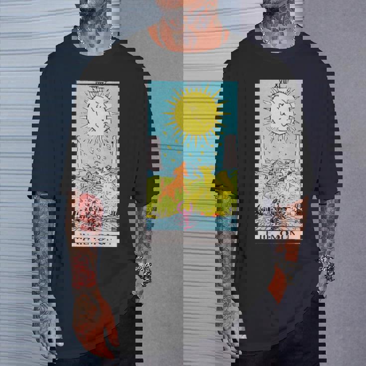 オリジナルのrider Waite Deckのムーンヴィンテージタロットカード。 長袖tシャツ Tシャツ 彼への贈り物