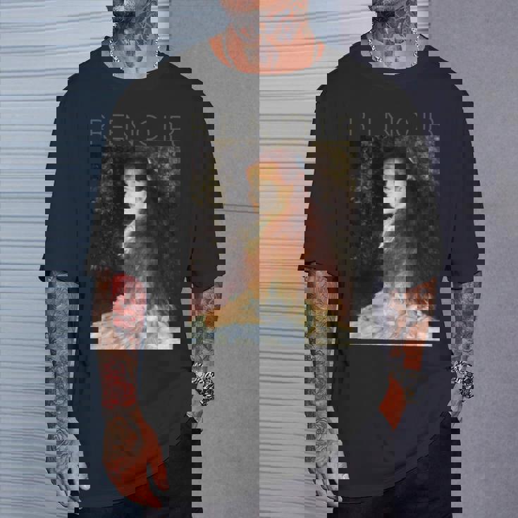 オーギュストルノワール-マドモアゼルダンヴェルの肖像 長袖tシャツ Tシャツ 彼への贈り物