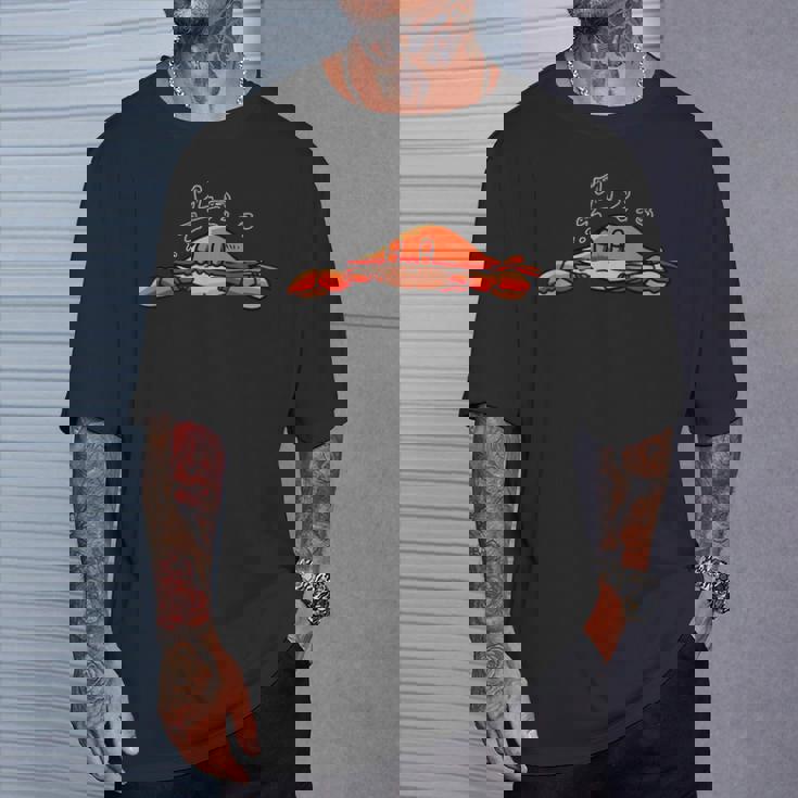 カニ寝シャツ 疲れたパジャマグラフィック Tシャツ 彼への贈り物