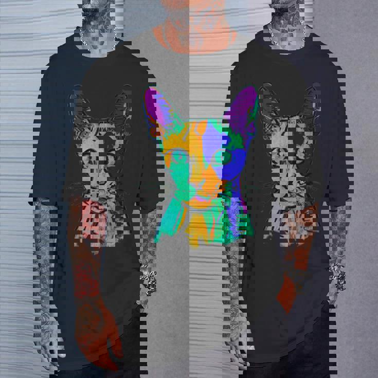 カラフルキャット Tシャツ 彼への贈り物