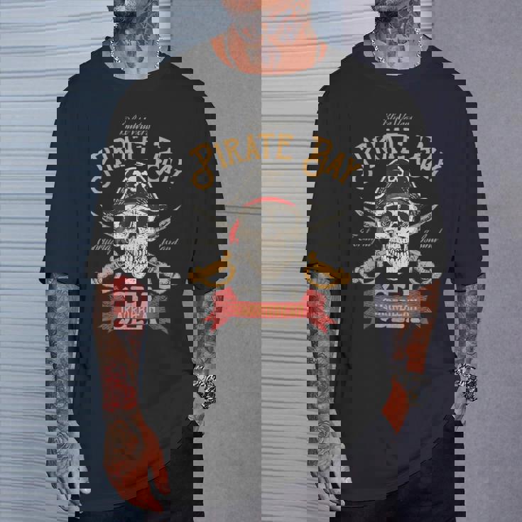 カリブ海 クロスボーン 海賊 Tシャツ 彼への贈り物