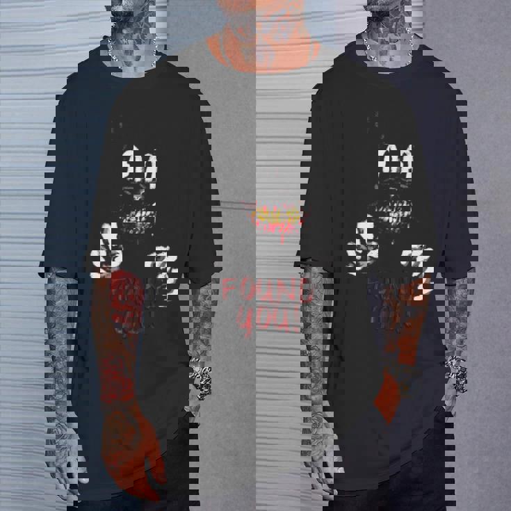 カートゥーン キャット 不気味なホラー トリック・オア・トリート 長袖tシャツ Tシャツ 彼への贈り物