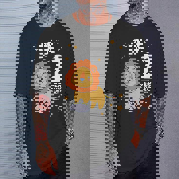 キッズ 2歳の誕生日 ライオン 2歳 男の子 女の子 Tシャツ 彼への贈り物