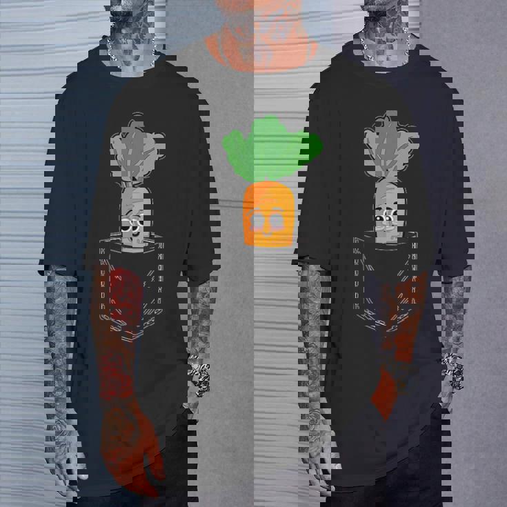 キャロットポケット おもしろキャロットインポケット Tシャツ 彼への贈り物