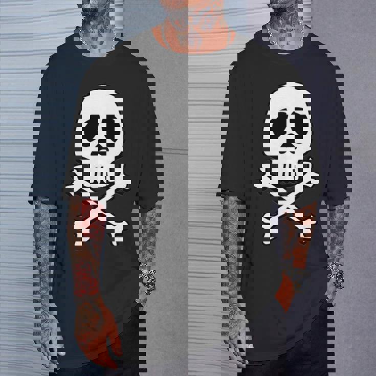 クラシック 宇宙 海賊 パンク スカル キャプテン ハロウィン 長袖tシャツ Tシャツ 彼への贈り物