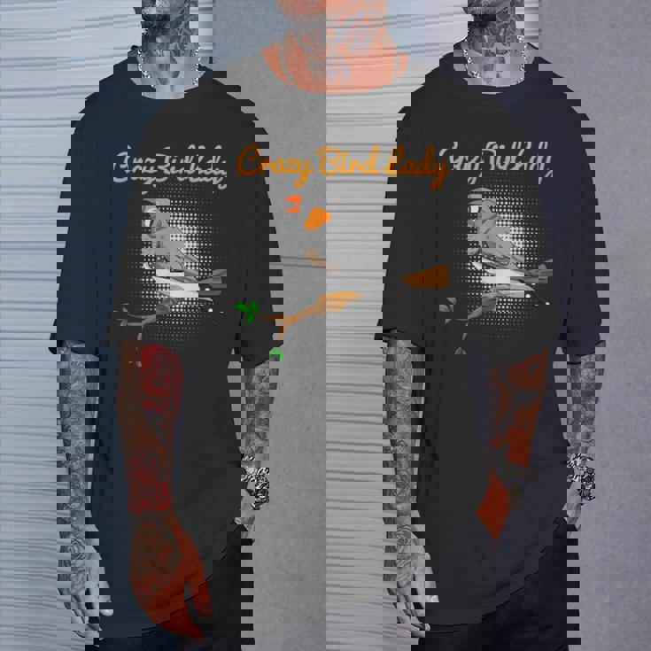 クレイジーバードレディキンカチョウ鳥類学 Tシャツ 彼への贈り物