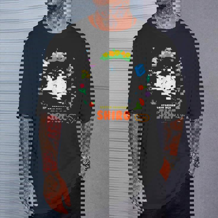 クレヨンしんちゃん Happyシロ フラワーリング Tシャツ 彼への贈り物