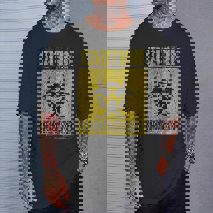 グランジ バイオハザード シンボル 黙示録後 警告サイン Tシャツ 彼への贈り物