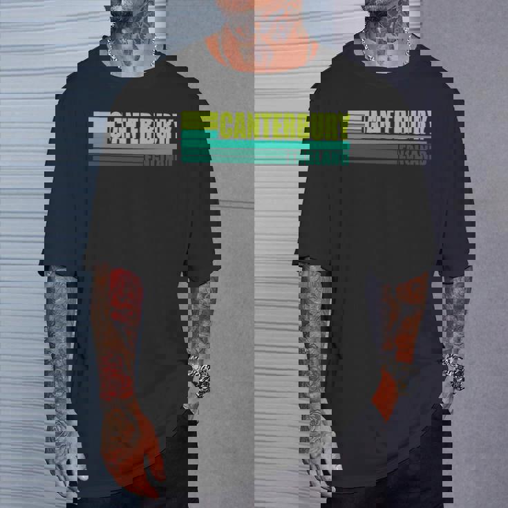 グリーン レトロ ヴィンテージ カンタベリー シティ ビレッジ イングランド Uk 長袖tシャツ Tシャツ 彼への贈り物