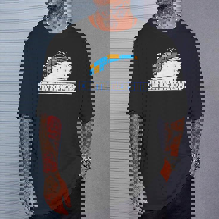 コンテナシップ船 船長 船員 船員 マリナー 船員 船員 Tシャツ 彼への贈り物