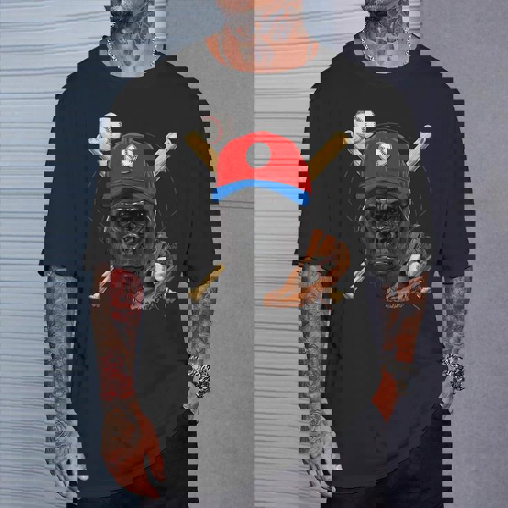 ゴリラ野球 ゴリララバーズ 野球選手 Tシャツ 彼への贈り物